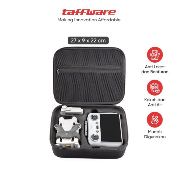ginee_20251201121157691_2353229866.jpg TaffGUARD Tas Drone Hard Shell Protective Storage Bag DJI Mini 4 Pro - XJI4