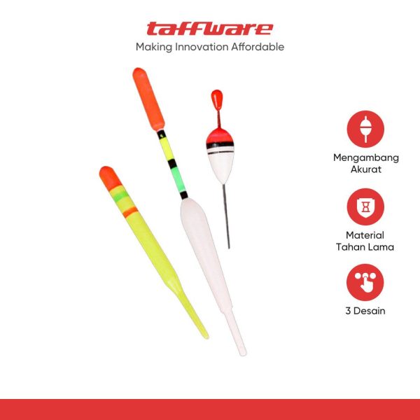 ginee_20251201121241428_2251164272.jpg TaffSPORT Kumbul Pancing Vertical Fishing Floats Bait 15 PCS - P0015