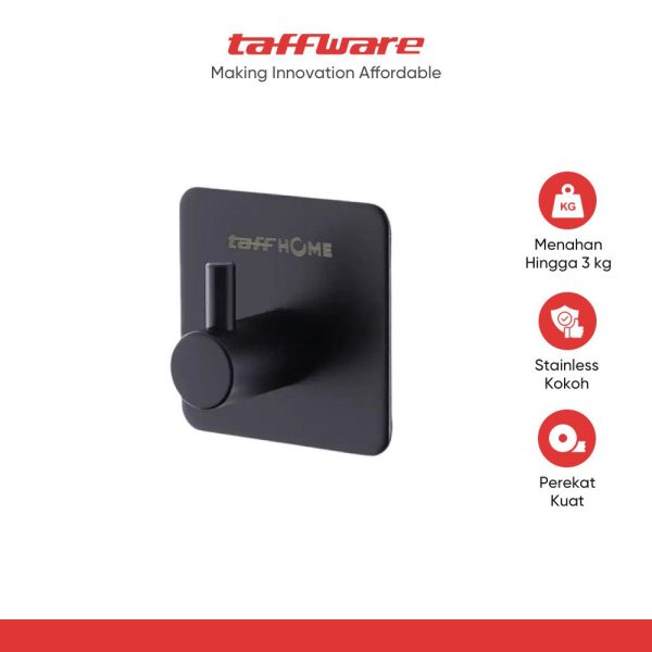 TaffHOME Gantungan Dinding Kapstok Hook Hanger Stainless Steel 201 - H012