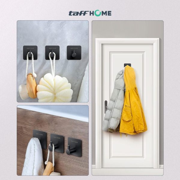 TaffHOME Gantungan Dinding Kapstok Hook Hanger Stainless Steel 201 - H012