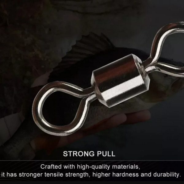 TaffSPORT Konektor Umpan Kail Pancing Stainless Steel 5# 100 PCS - JYJ05