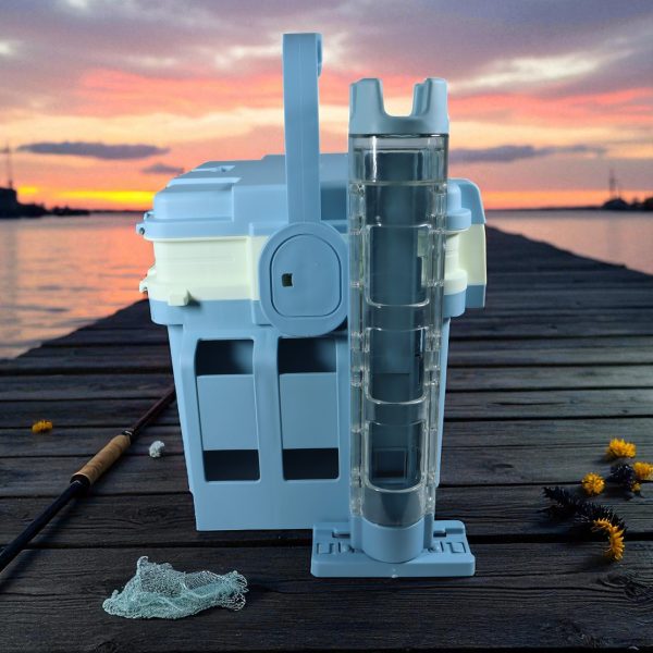 ginee_20251201121721395_5653752379.jpg TaffSPORT Kotak Perkakas Pancing Fishing Tackle Box with Rod Holder 6L - JF-30