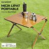TaffSPORT Meja Lipat Portable Camping Folding Table Aluminium 59cm - XT6