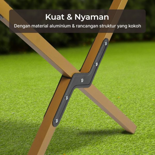 TaffSPORT Meja Lipat Portable Camping Folding Table Aluminium 59cm - XT6