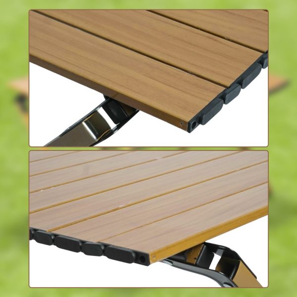 TaffSPORT Meja Lipat Portable Camping Folding Table Aluminium 59cm - XT6