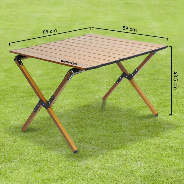 TaffSPORT Meja Lipat Portable Camping Folding Table Aluminium 59cm - XT6