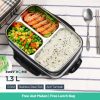 TaffHOME Kotak Makan Stainless Steel 304 Sealed Lunch Box 1.3L - U-4