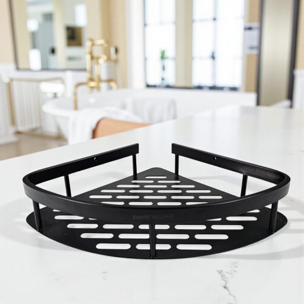 ginee_20251201124231444_1217259487.jpg TaffHOME Rak Kamar Mandi Aluminium Triangular Bathroom Corner Shelf - RG2A
