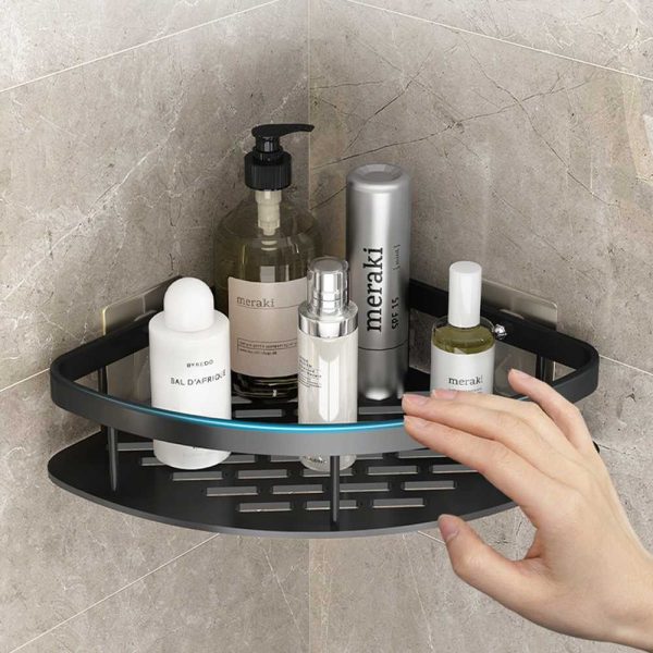 ginee_20251201124231697_1494777835.jpg TaffHOME Rak Kamar Mandi Aluminium Triangular Bathroom Corner Shelf - RG2A