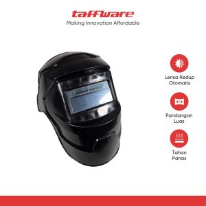 TaffGUARD Helm Las Otomatis Darkening True Color Solar Welding Mask - CL280