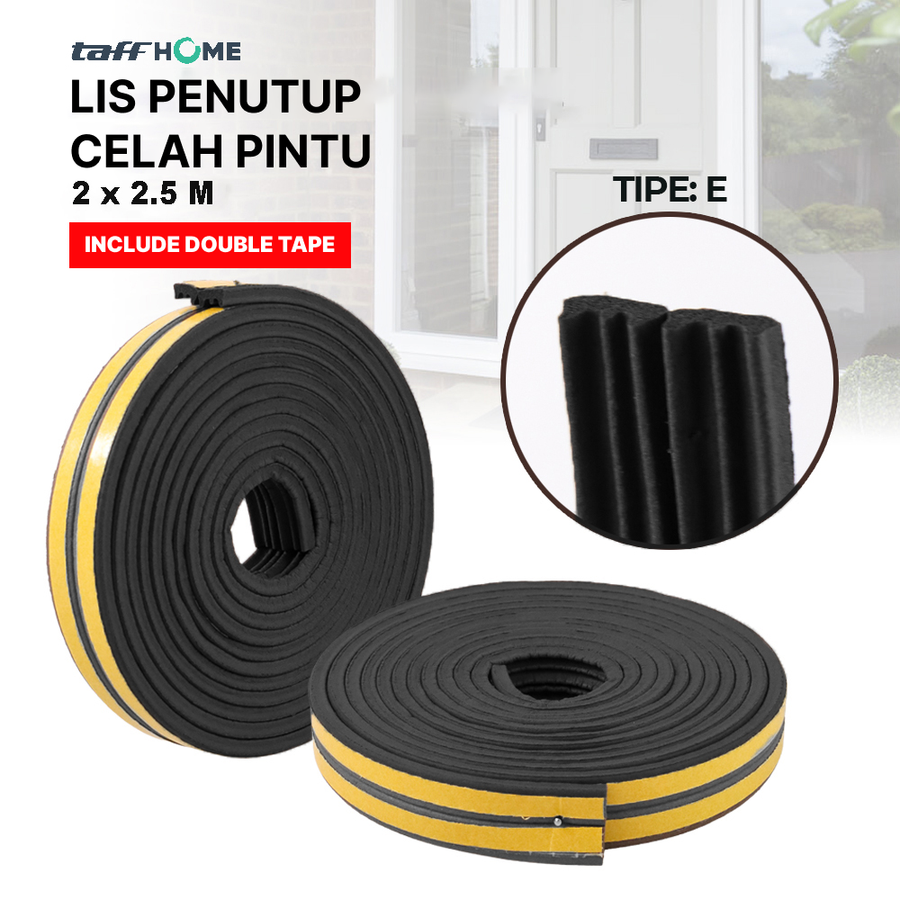 ginee_20251209124454674_2380747760.png TaffHOME Lis Penutup Celah Pintu Penghalang Debu Door Seal 2x2.5M - ESPV5