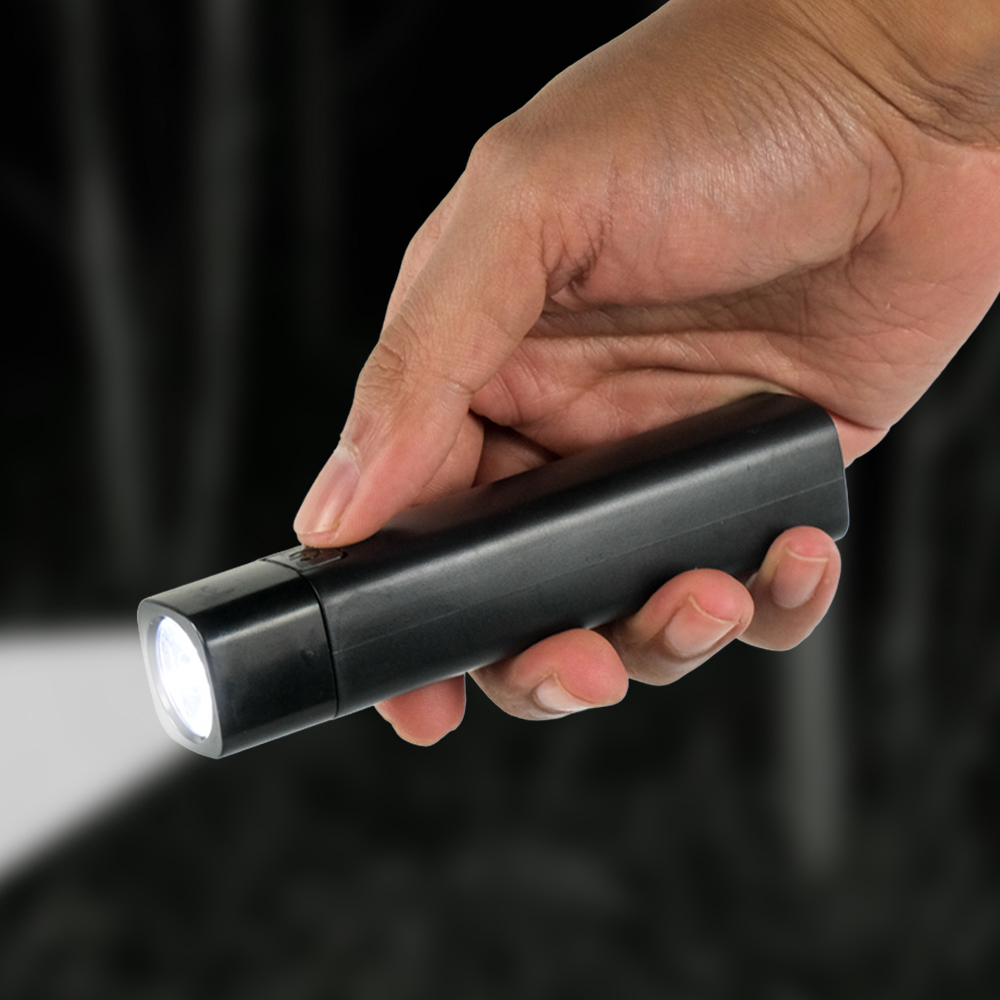 crop - 5 TaffLED Senter LED Mini Flashlight USB Rechargerable Q4 800 Lumens - HT601