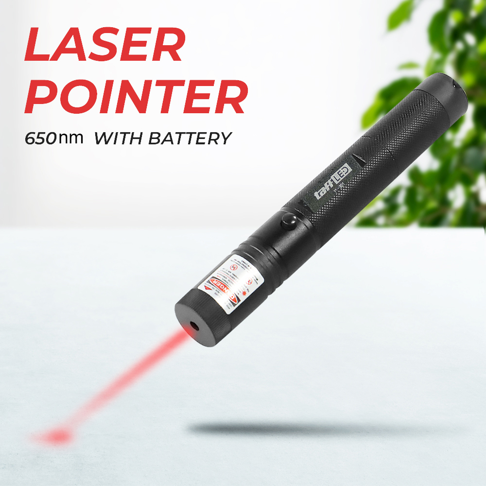 ginee_20251210143516628_3824244287.jpg TaffLED Laser Pointer Presentasi Red Beam 1MW 650nm with Battery - YL-301
