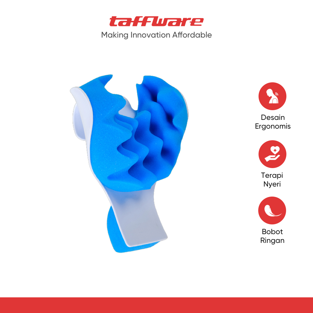 ginee_20251210150358764_0751333808.png TaffHOME Bantal Relaksasi Leher Punggung Neck Pain Relief - HBF001