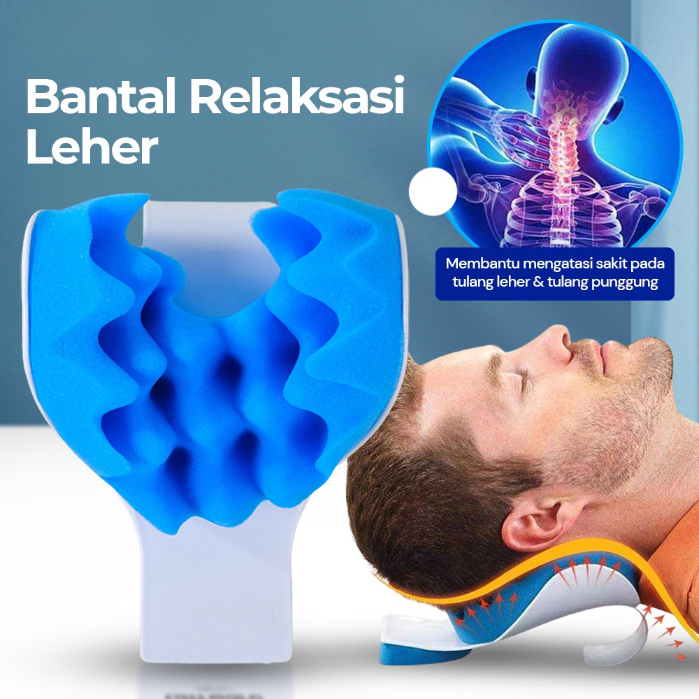 ginee_20251210150358929_9065716362.jpg TaffHOME Bantal Relaksasi Leher Punggung Neck Pain Relief - HBF001