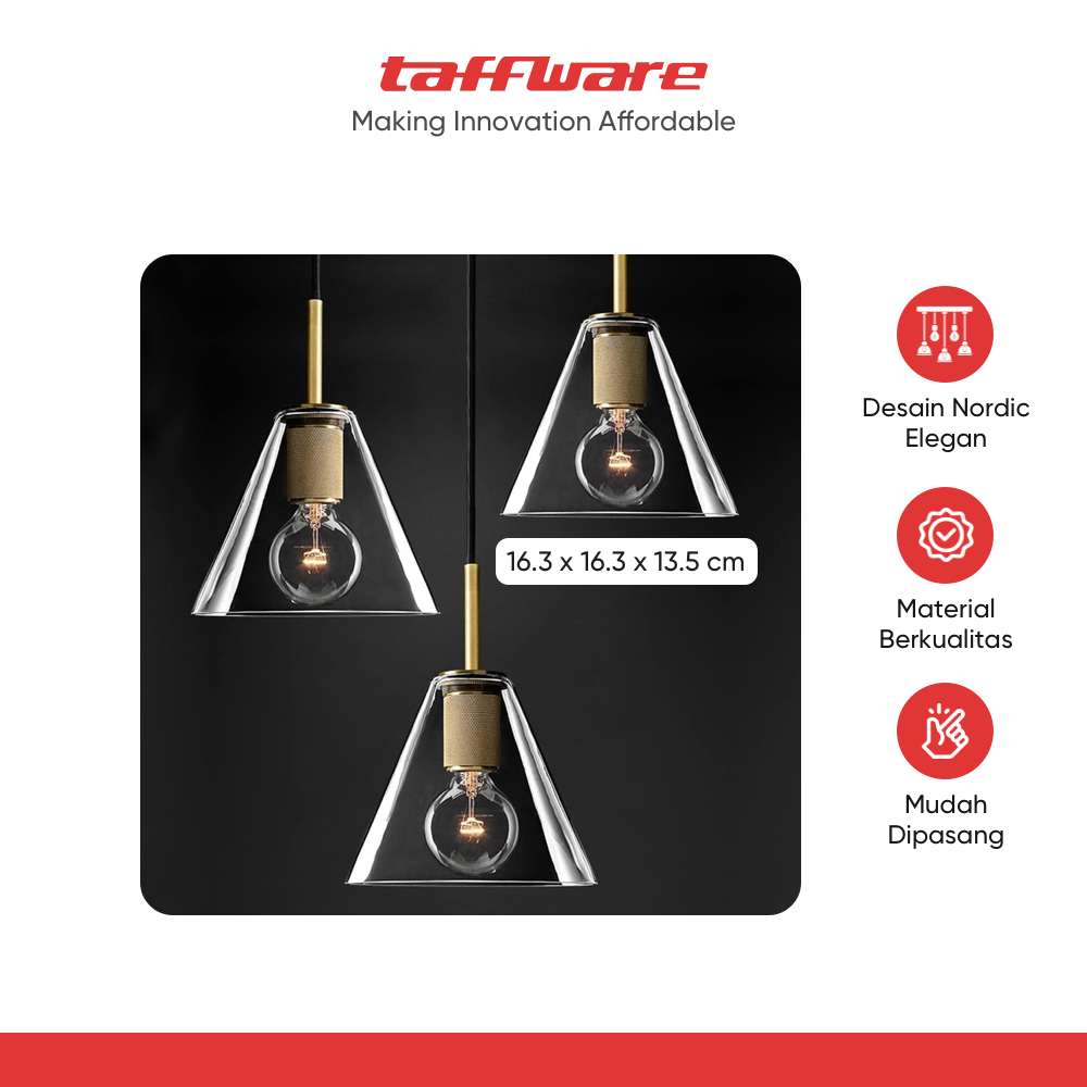 ginee_20251210150653075_1745566970.png TaffLED Fitting Lampu Chandelier Restaurant Bar Nordic Simple E27 - KA27