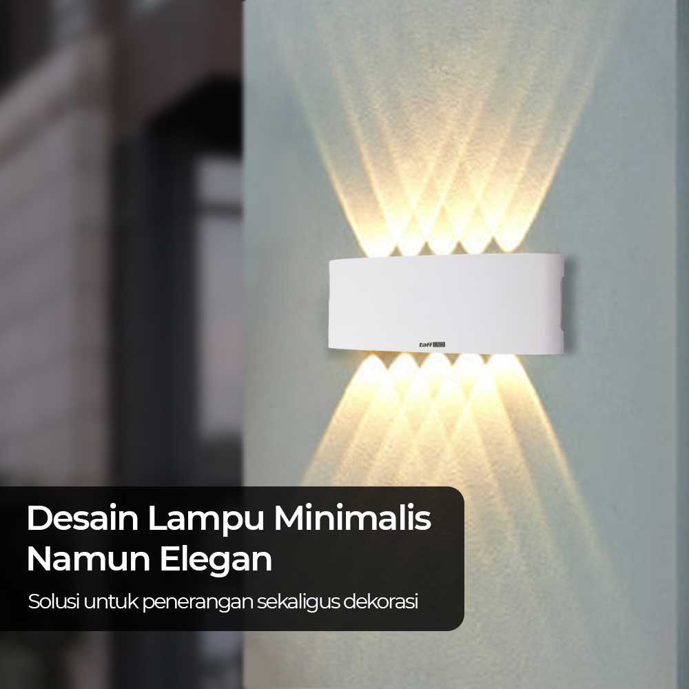ginee_20251210150848571_6556646998.jpg TaffLED Lampu Dinding Hias Indoor Plastic Body 10W 10 LED Warm White - 10T