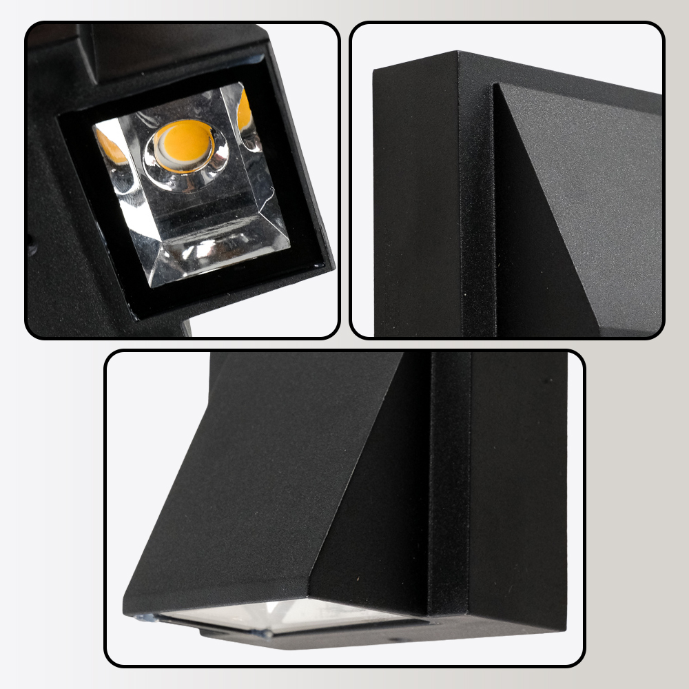 Pro Gaming Mouse - 18 TaffLED Lampu Dinding Hias LED Indoor Outdoor Plastic Body Warm White - BD84