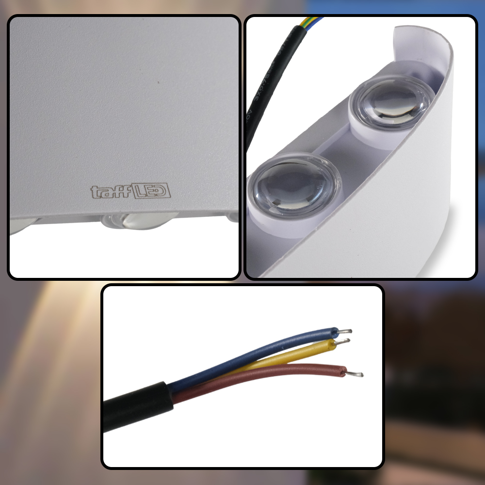 Pro Gaming Mouse - 7 TaffLED Lampu Dinding Hias LED Indoor Plastic 8 W 8 LED Warm White - 8T