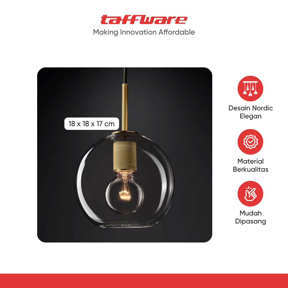 ginee_20251210151301649_6512310702.png TaffLED Fitting Lampu Chandelier Restaurant Bar Nordic Simple E27 - KA28