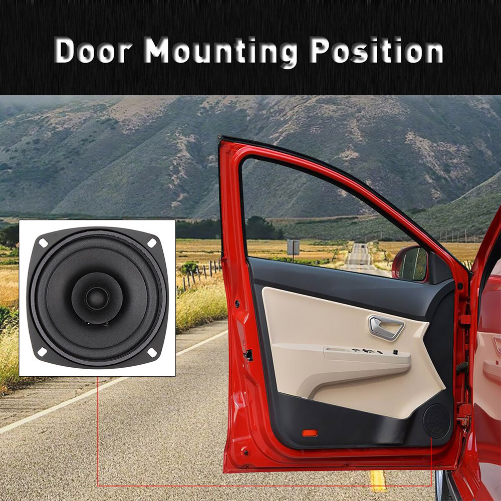 TaffSTUDIO Pcinener Speaker Subwoofer Mobil HiFi 4 Inch 300W 1 PCS - TS-401