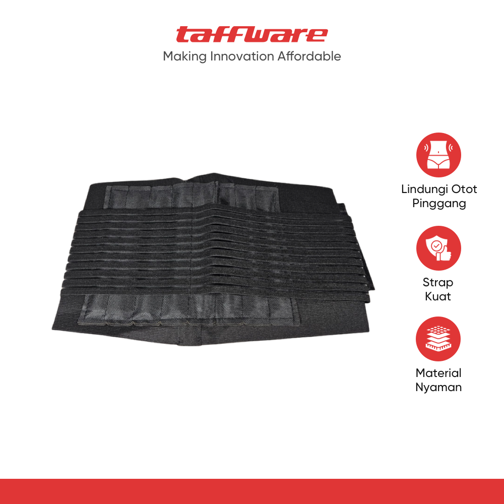 ginee_20251210151819160_1184496086.png TaffSPORT Lumbar Support Waist Back Pain Brace Belt 8 Spring Size L - A-7992