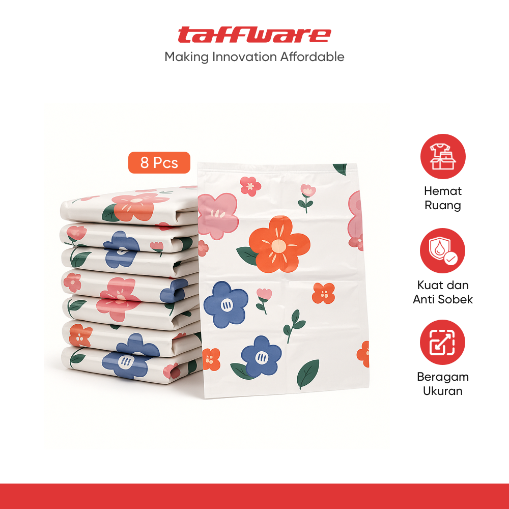 ginee_20251210151837977_1108245108.png TaffPACK Kantong Plastik Vakum Pakaian Vacuum Bag 8 PCS Electric Pump - TF-90