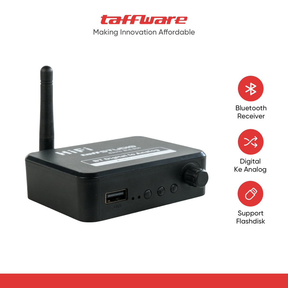 TaffSTUDIO DAC Audio Bluetooth 5.3 Receiver HiFi Digital to Analog - BLS-B35