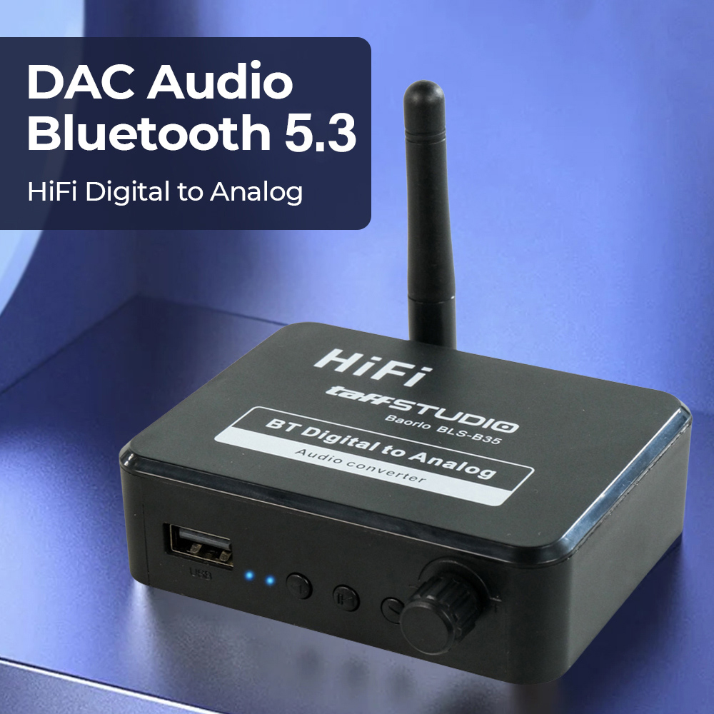 ginee_20251210151935629_3199004763.jpg TaffSTUDIO DAC Audio Bluetooth 5.3 Receiver HiFi Digital to Analog - BLS-B35