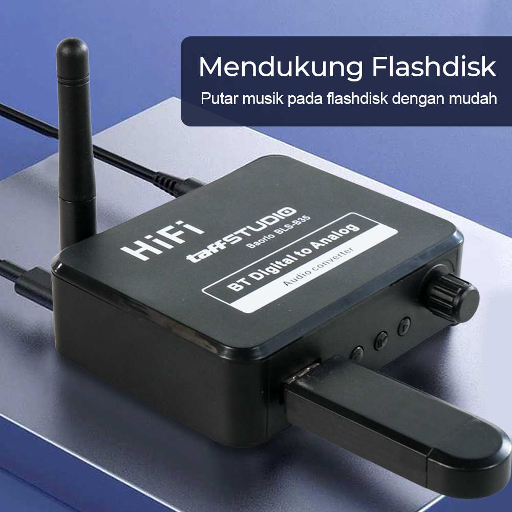 crop - 5 TaffSTUDIO DAC Audio Bluetooth 5.3 Receiver HiFi Digital to Analog - BLS-B35