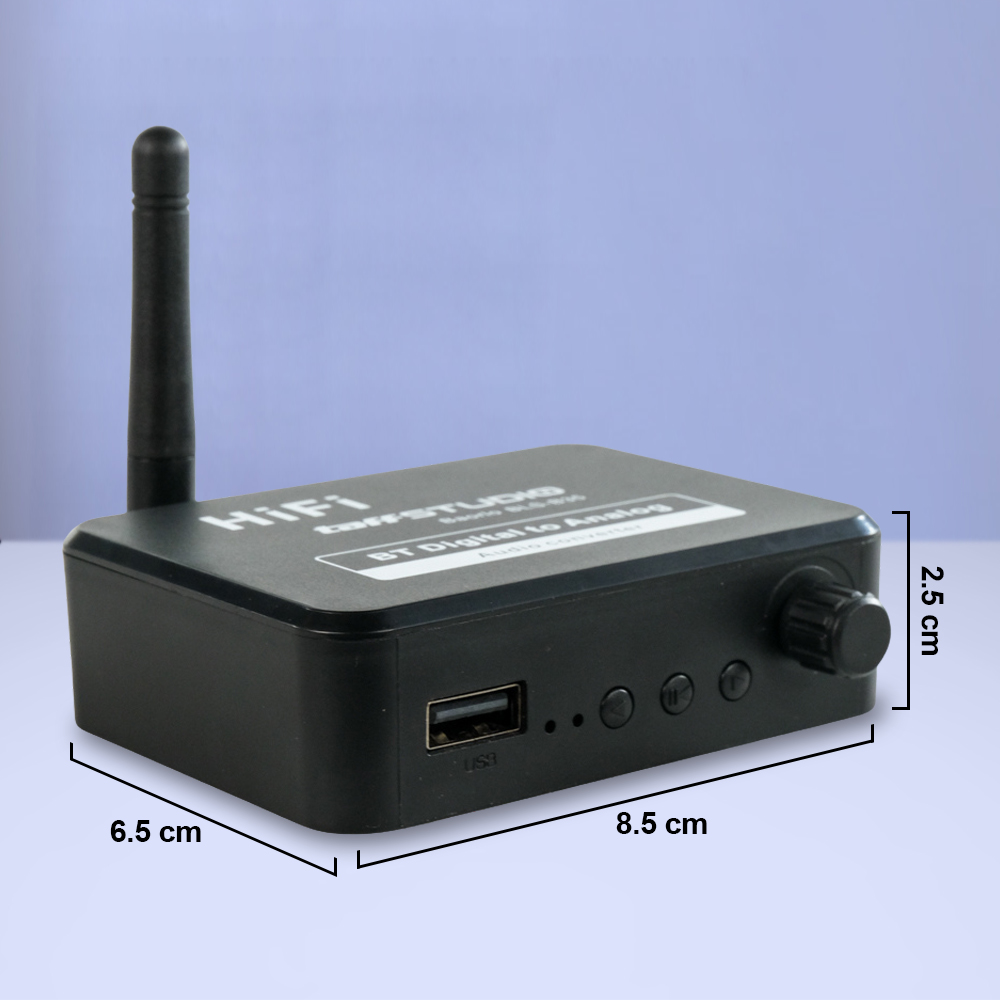 crop - 1 TaffSTUDIO DAC Audio Bluetooth 5.3 Receiver HiFi Digital to Analog - BLS-B35