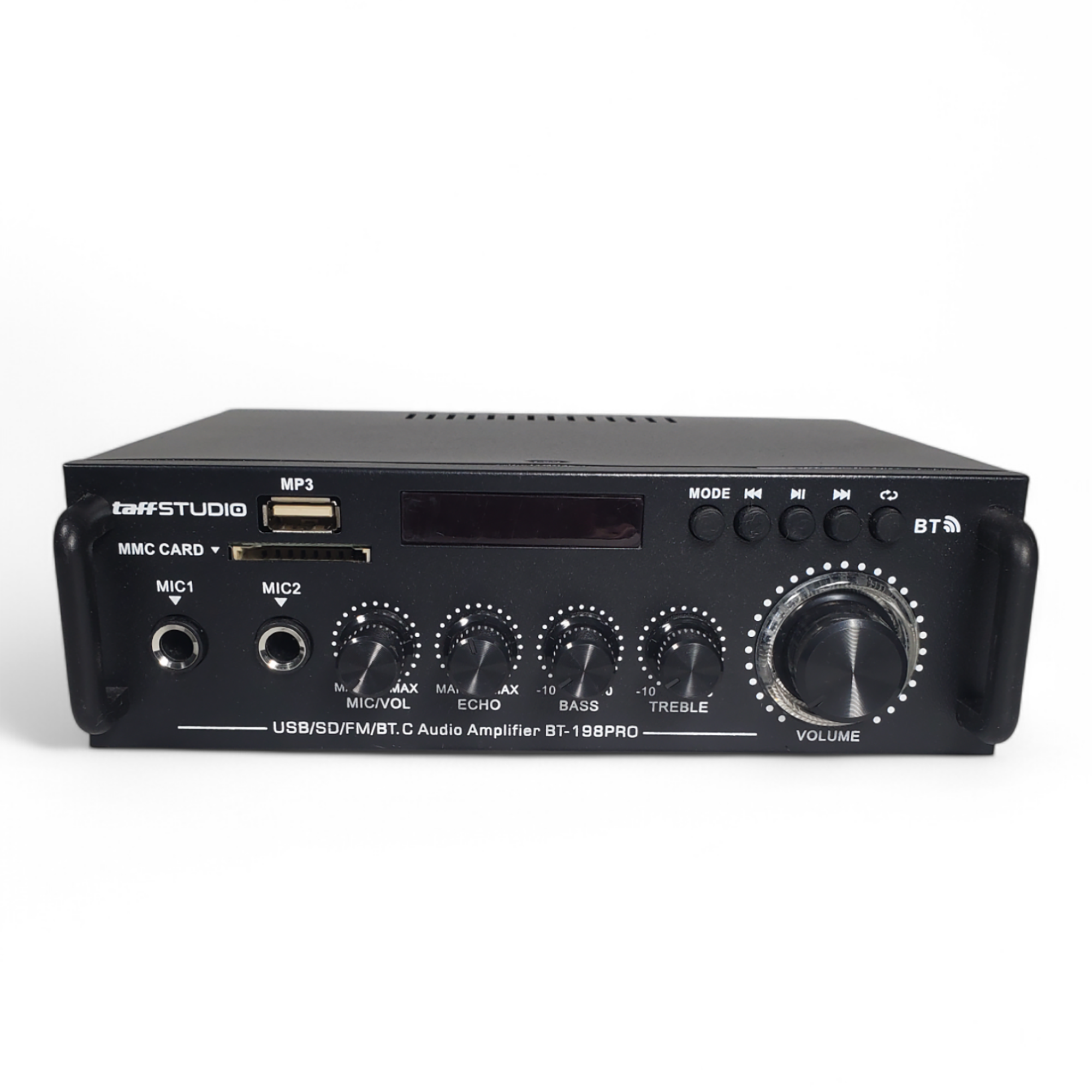 TaffSTUDIO Audio Amplifier Bluetooth Dual Channel with Remote - BT-198PRO
