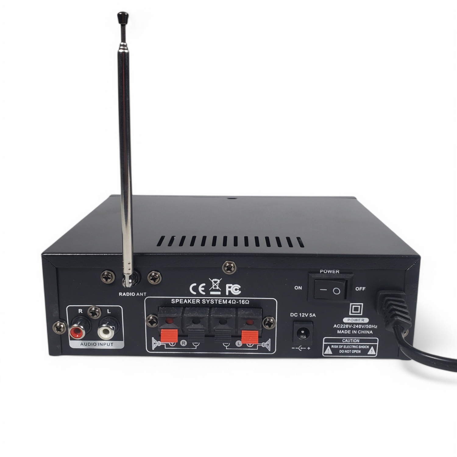 TaffSTUDIO Audio Amplifier Bluetooth Dual Channel with Remote - BT-198PRO