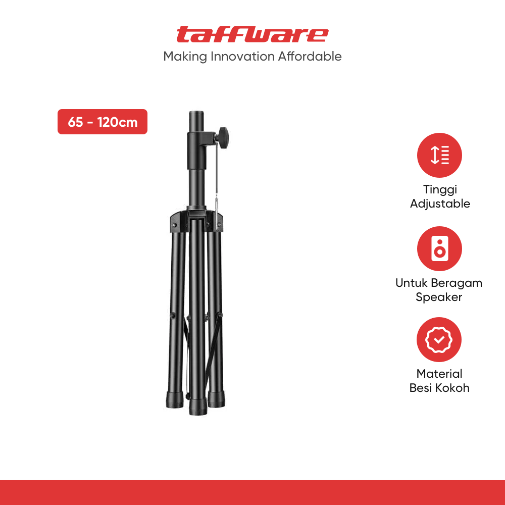ginee_20251210152323800_4025966205.png TaffSTUDIO Floor Tripod Stand Speaker Audio System 1.2M - CZS60100