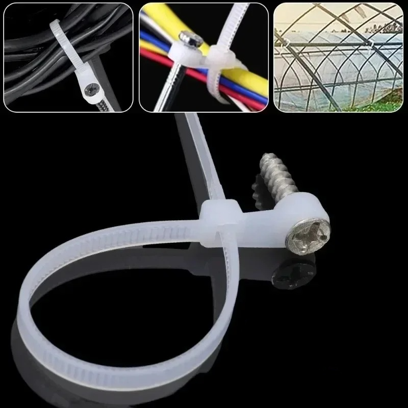 TaffGUARD Kabel Ties Zip Screw Hole Cable Reusable 4x150mm 100 PCS - Z150