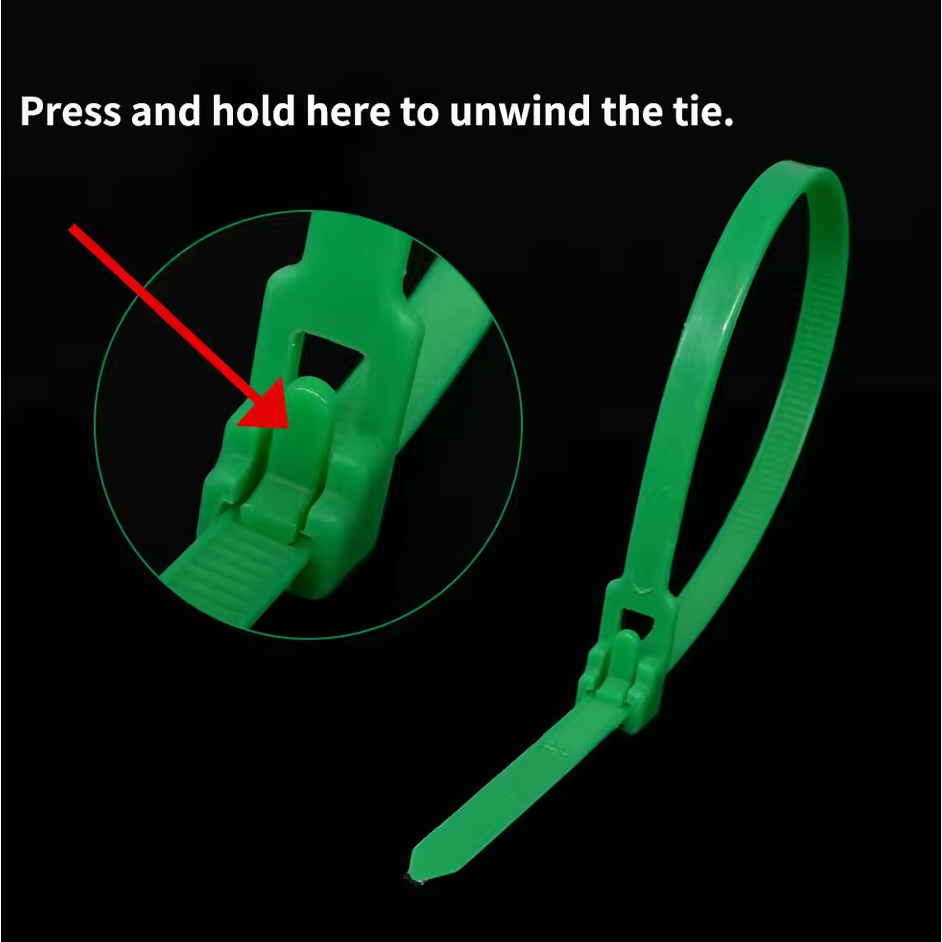 TaffGUARD Kabel Ties Plastic Zip Cable Organizer Reusable 100 PCS - Z815