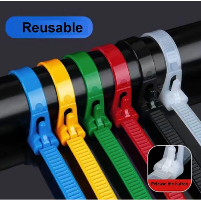TaffGUARD Kabel Ties Plastic Zip Cable Organizer Reusable 100 PCS - Z815