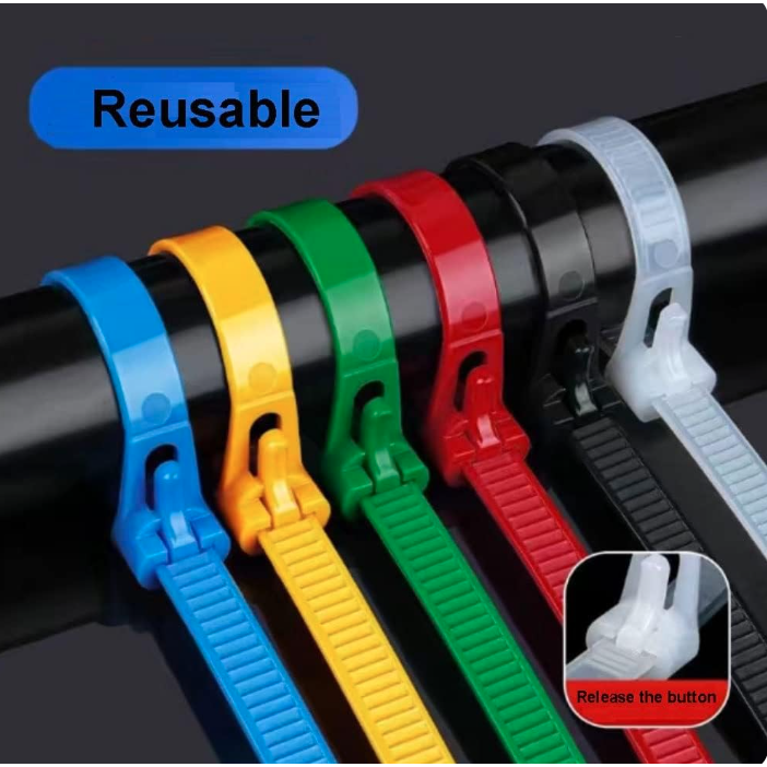 TaffGUARD Kabel Ties Zip Cable Organizer Reusable 8x150mm 100 PCS - Z815