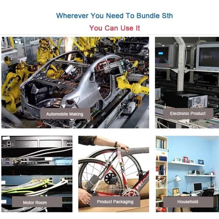 TaffGUARD Kabel Ties Zip Cable Organizer Reusable 8x150mm 100 PCS - Z815