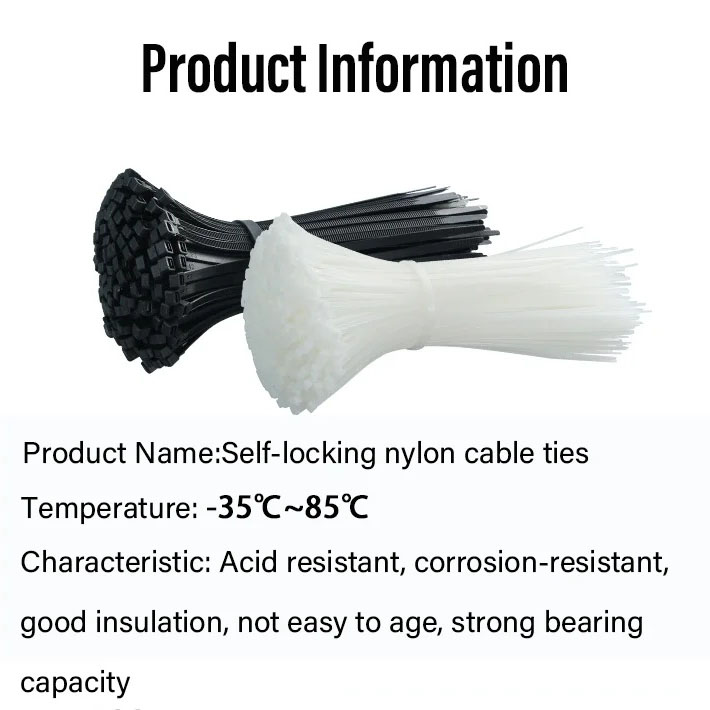 TaffGUARD Kabel Ties Nilon Organizer Heat Resistant 5x300mm 250 PCS - LW53