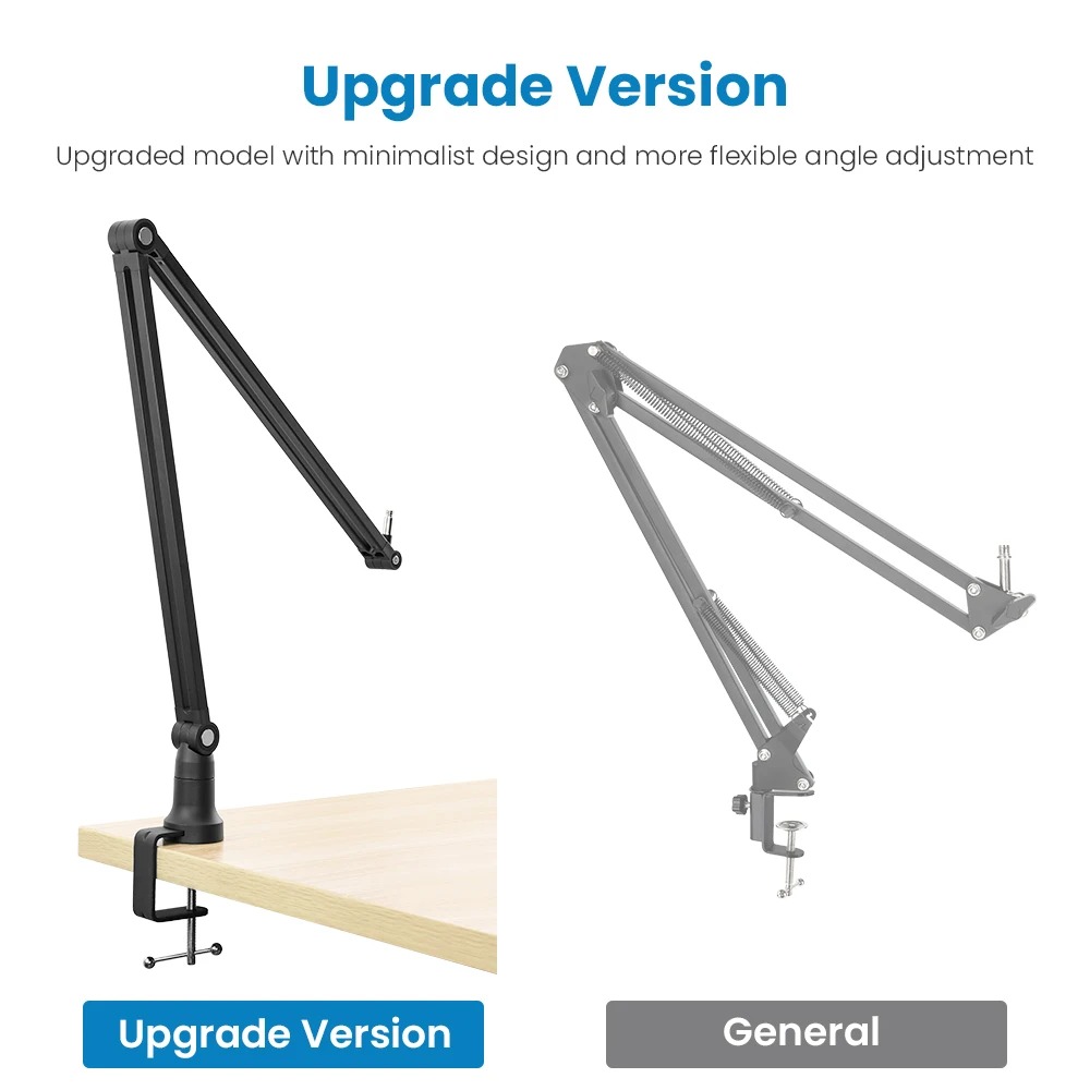 TaffSTUDIO Arm Stand Mikrofon Boom Arm Lazypod Aluminium - GAZ-60