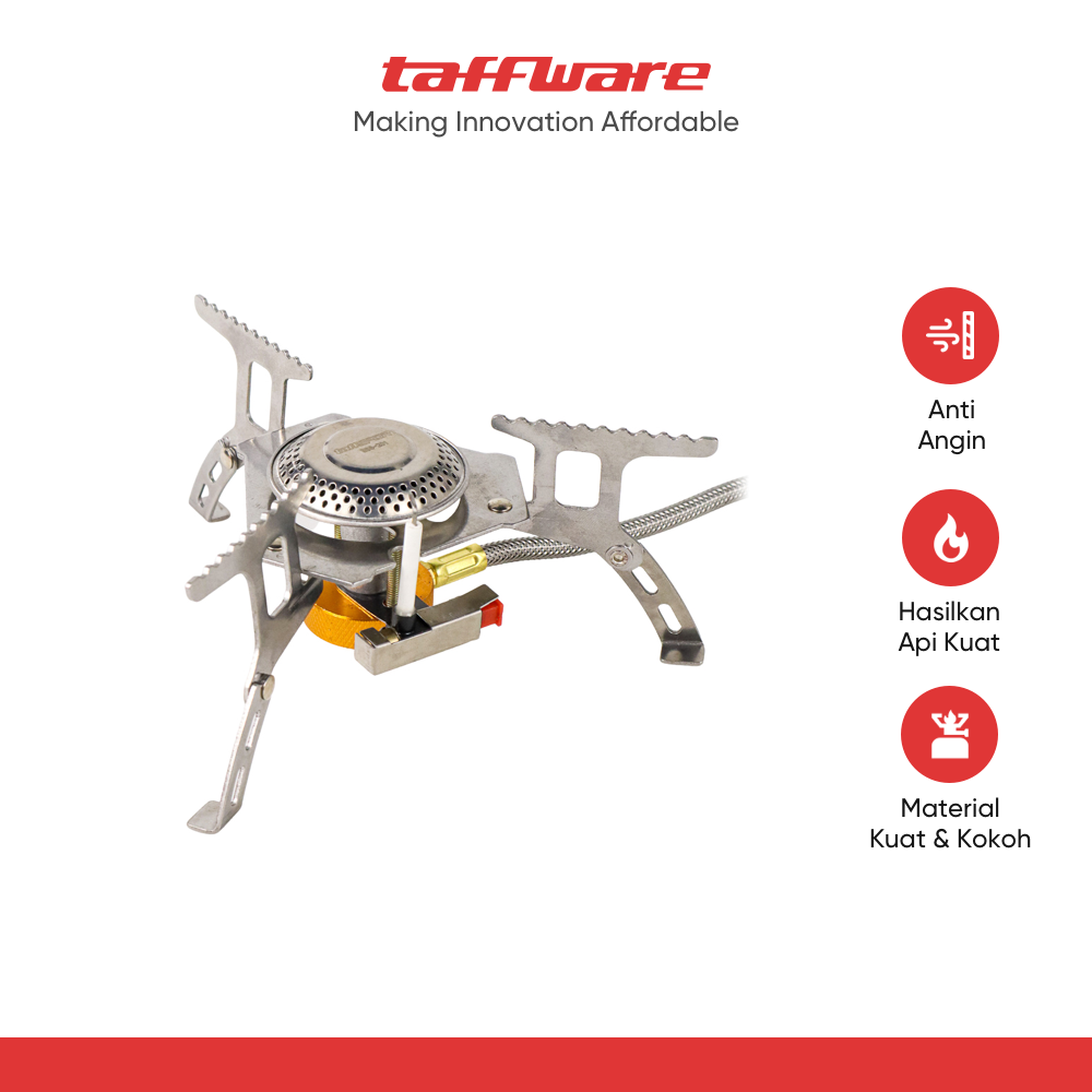 ginee_20251210153508840_5209823779.png TaffSPORT Kompor Gas Portable Lipat Outdoor Ultralight Camping Stove - WSS-207