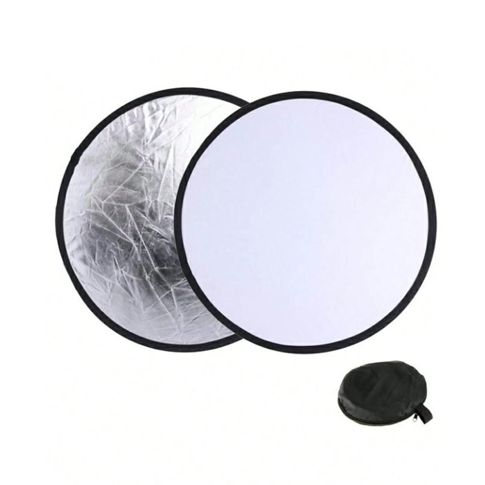 TaffSTUDIO Reflektor Cahaya Fotografi Studio 2in1 Foldable 30cm - TF-30
