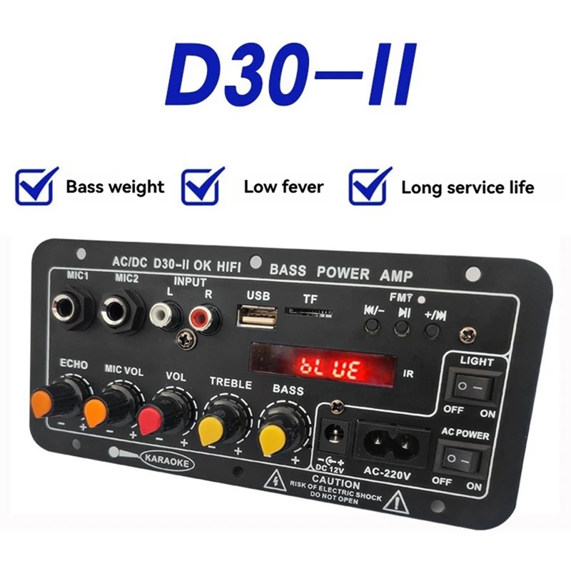 ginee_20251210153703638_3834737438.jpg TaffSTUDIO Amplifier Board Audio Bluetooth USB 2.1 Channel 12V - D30-II