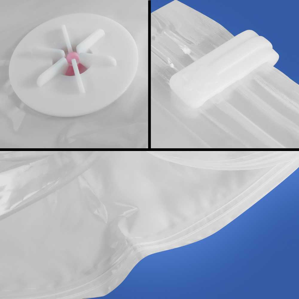 TaffPACK Kantong Plastik Vakum Pakaian Vacuum Bag 5 PCS 50x70cm - WB70