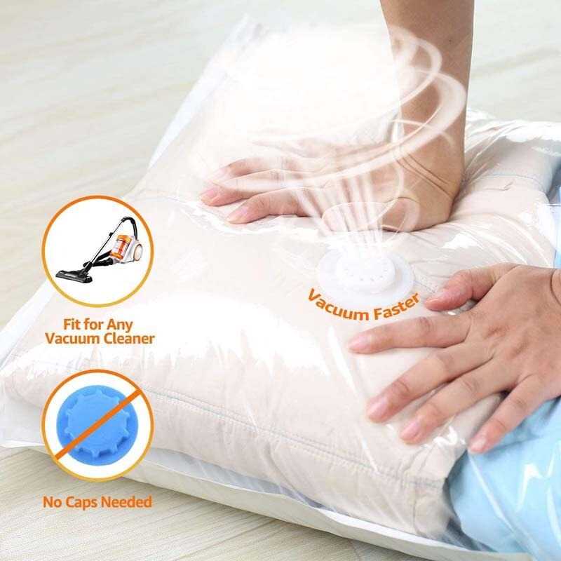 TaffPACK Kantong Plastik Vakum Pakaian Vacuum Bag 5 PCS 50x70cm - WB70
