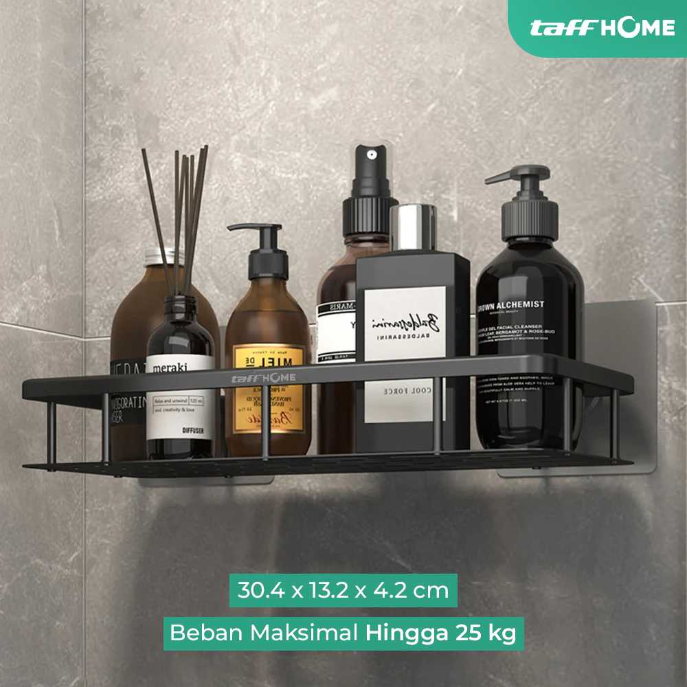 TaffHOME Rak Gantung Kamar Mandi Bathroom Organizer Rack Aluminium - SHR241