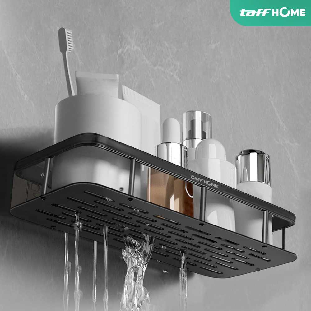 TaffHOME Rak Gantung Kamar Mandi Bathroom Organizer Rack Aluminium - SHR241