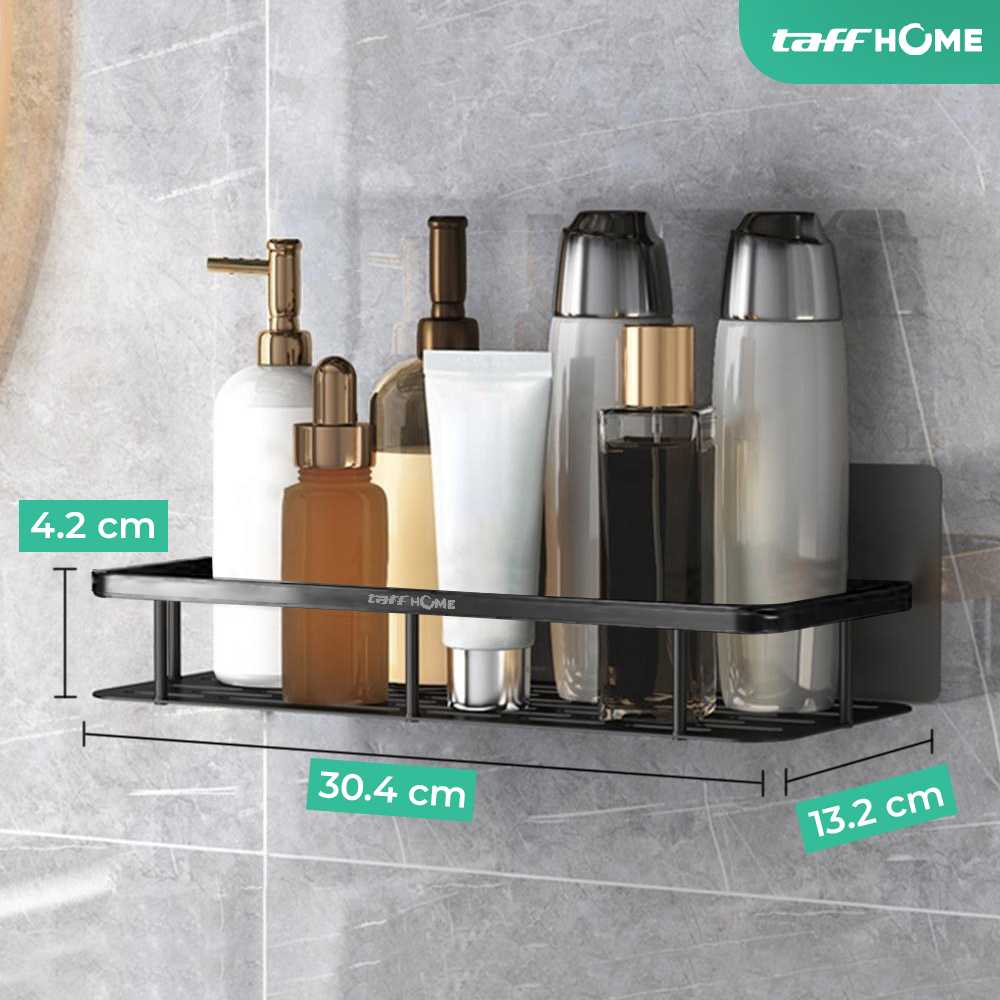 TaffHOME Rak Gantung Kamar Mandi Bathroom Organizer Rack Aluminium - SHR241