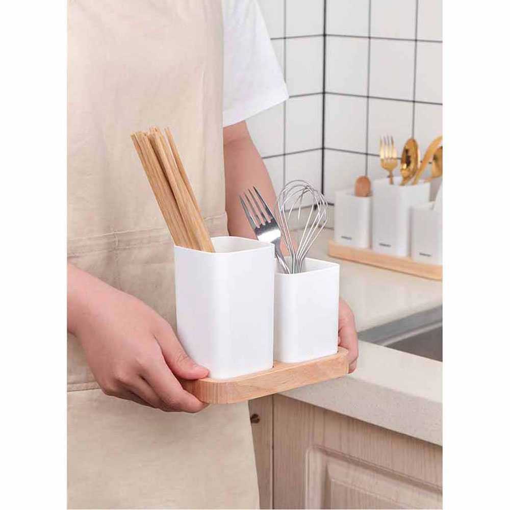 ginee_20251210165548866_1310560217.jpeg TaffHOME Rak Organizer Dapur Tempat Sendok Garpu Kitchen Storage 2 Box - LL251